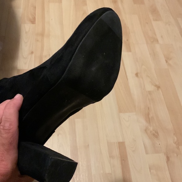 Torrid Tall Black Suede Boots. Size 12 - Picture 4 of 6